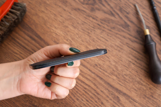 Minimalist Wallet - Black Buttero hatch 3 Slot Cardholder