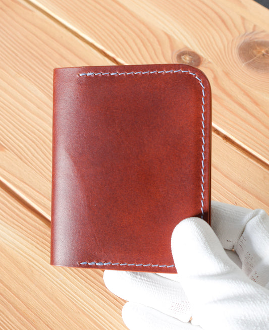 Bifold Wallet - Buttero Chestnut and Blue Wallet